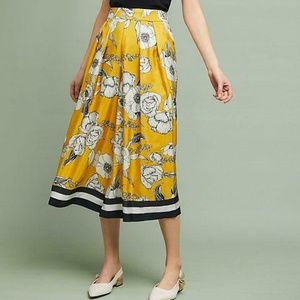 Anthropologie Vineet Bahl Floral Wide Leg Pants